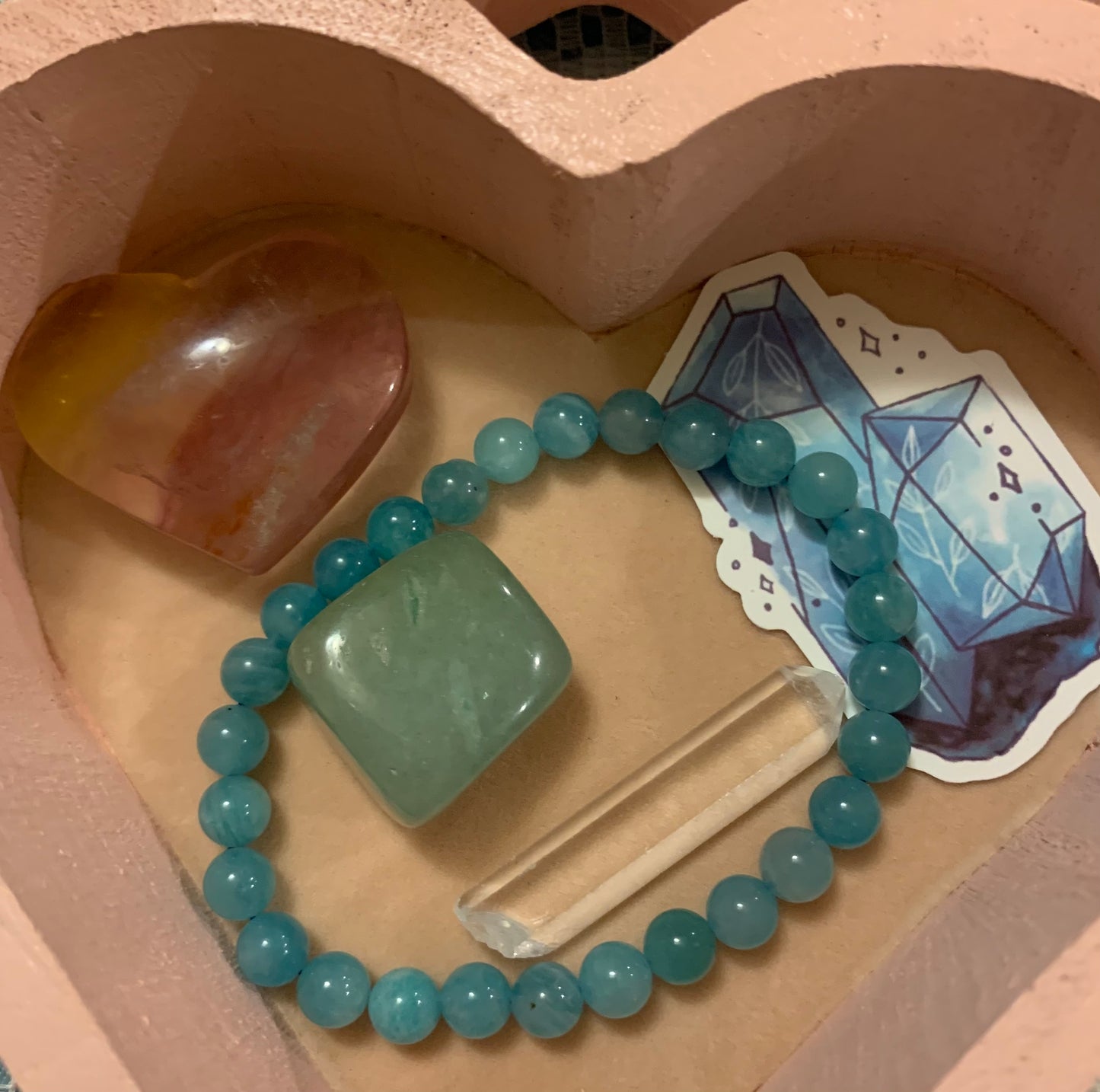 Handcrafted Heart-Shaped Boxes with Crystals