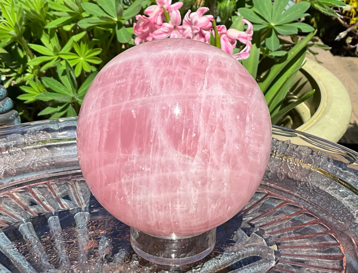 Rose Quartz Sphere from Madagascar