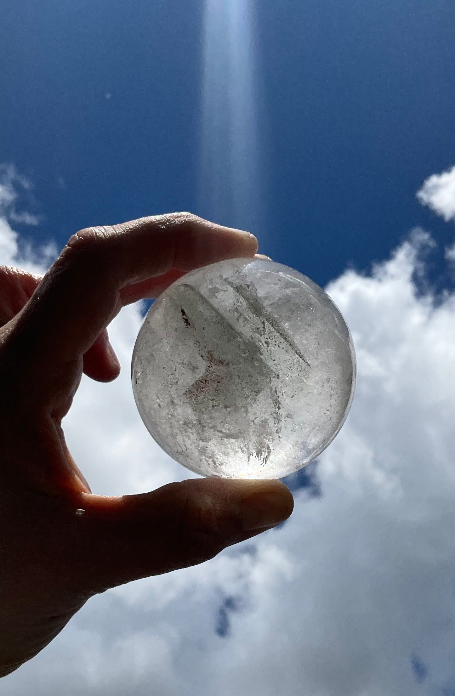 Garden Quartz - Lodolite - Sphere