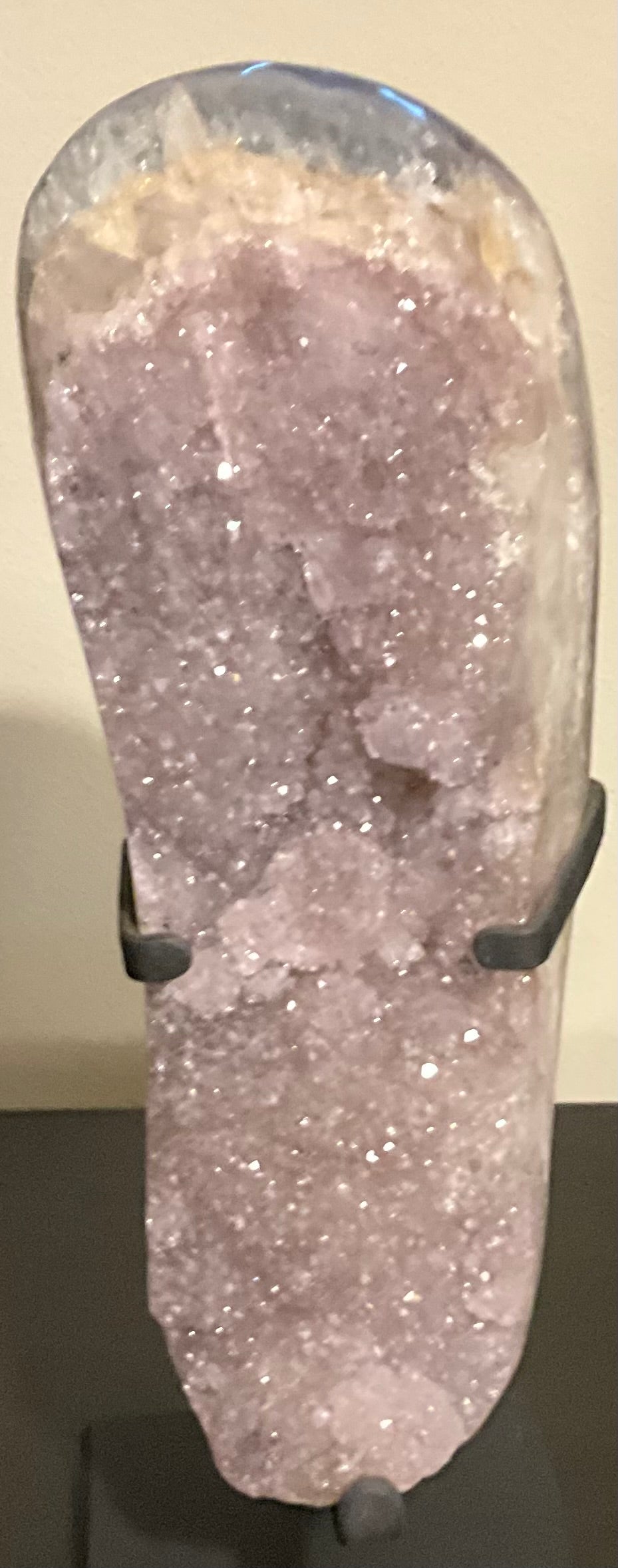 Large Brazilian Amethyst on Custom Stand