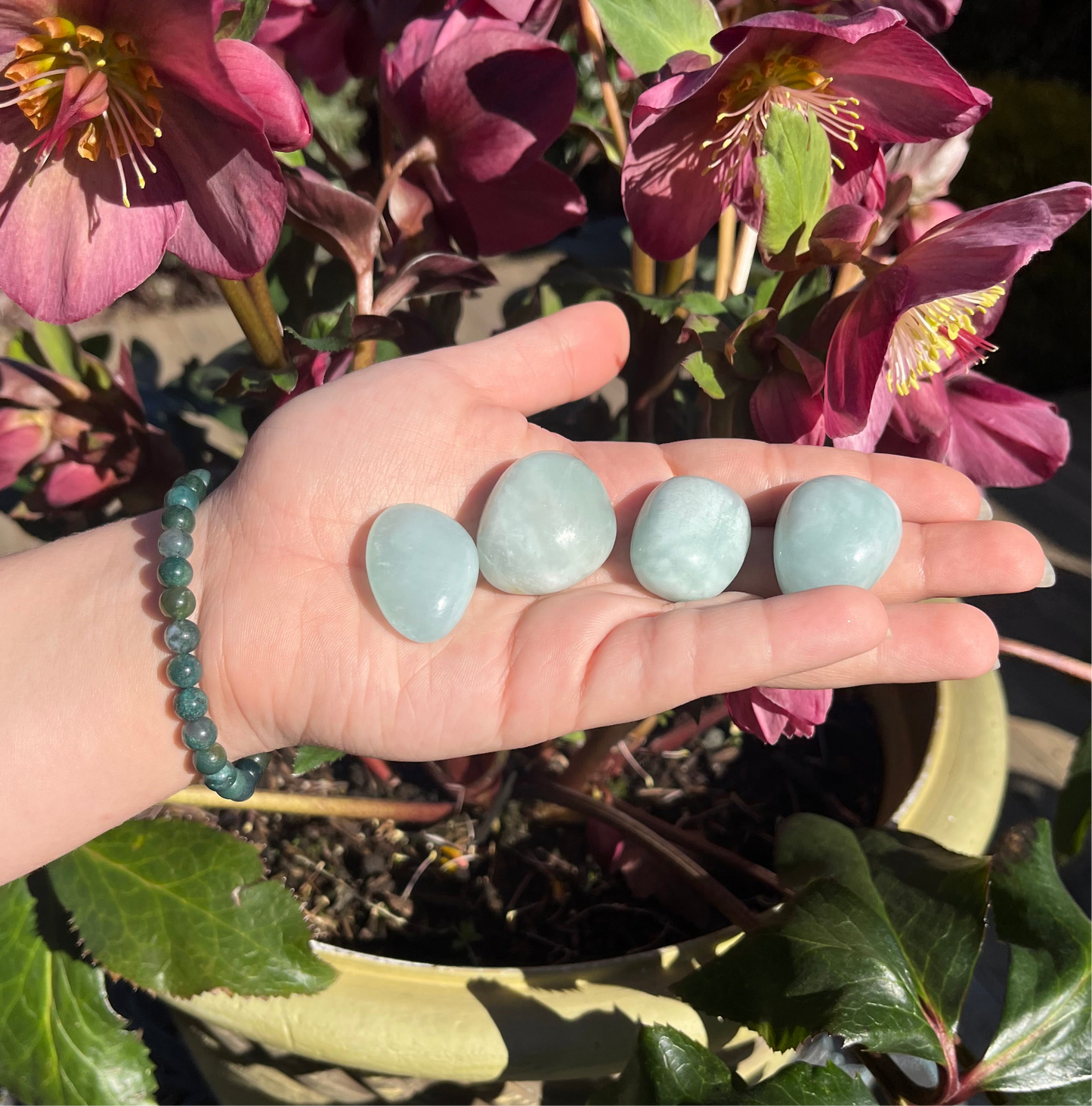 Aquamarine Tumbled Crystals