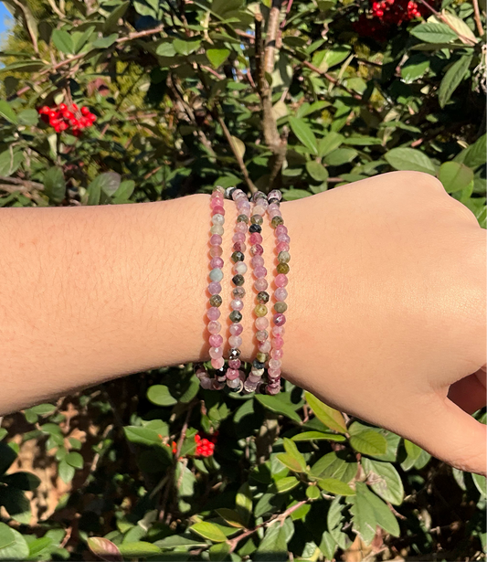 Watermelon Tourmaline Bracelet