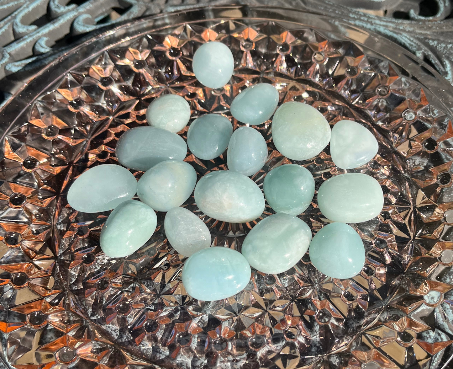 Aquamarine Tumbled Crystals