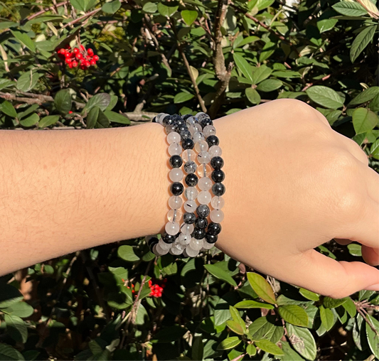 Tourmalinated Quartz Bracelet