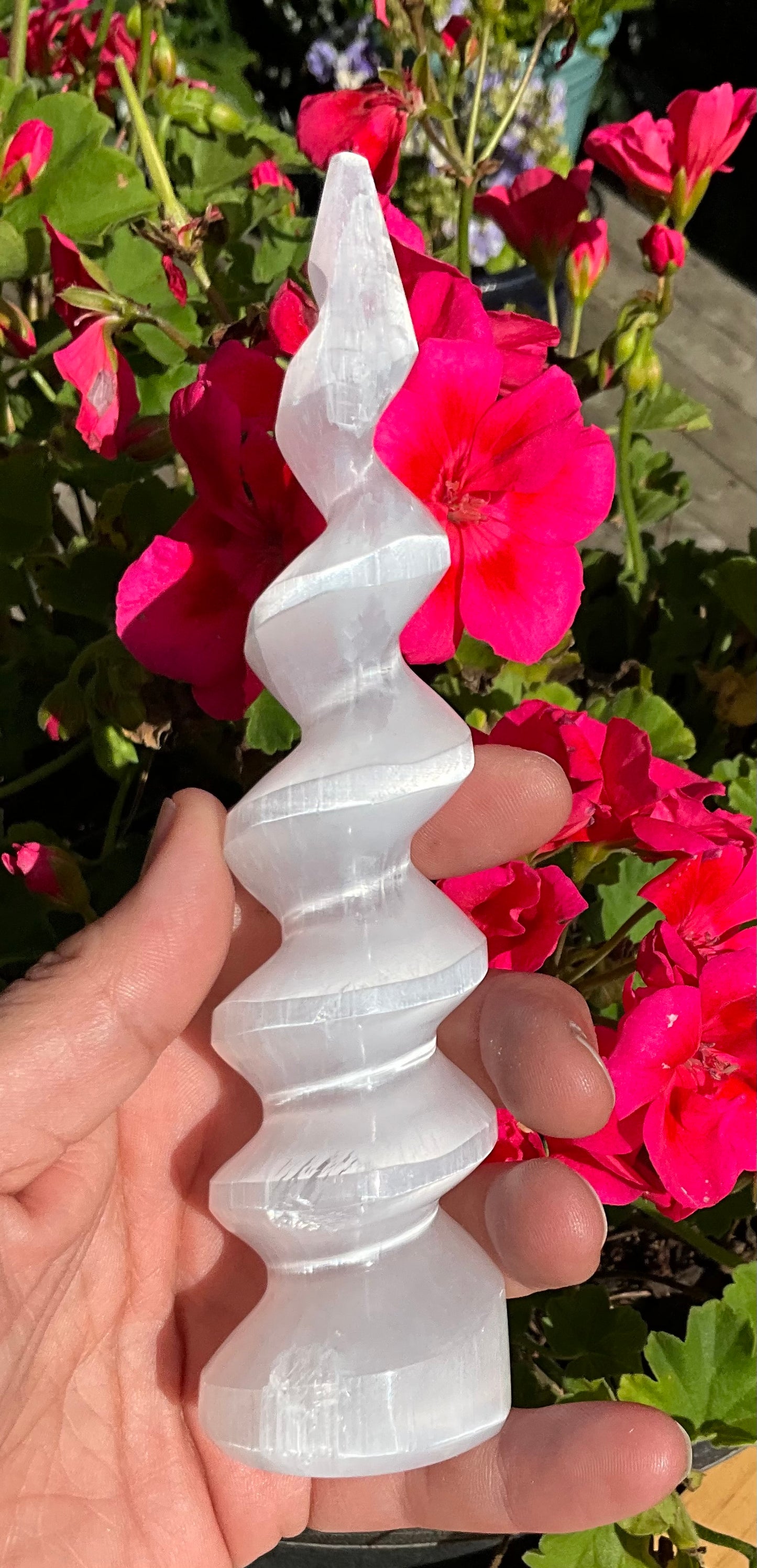 Selenite (Satin Spar) Spirals
