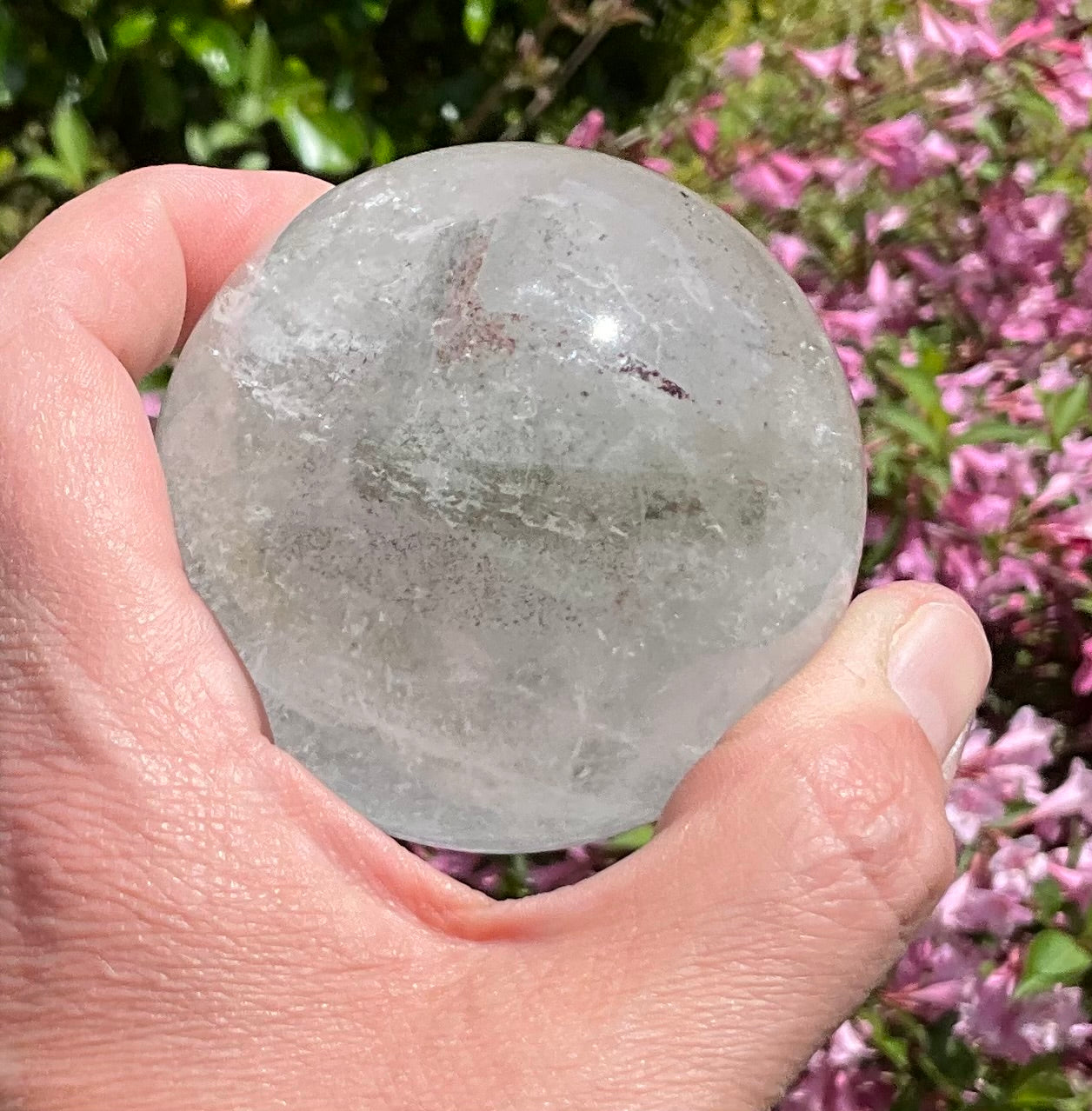 Garden Quartz - Lodolite - Sphere