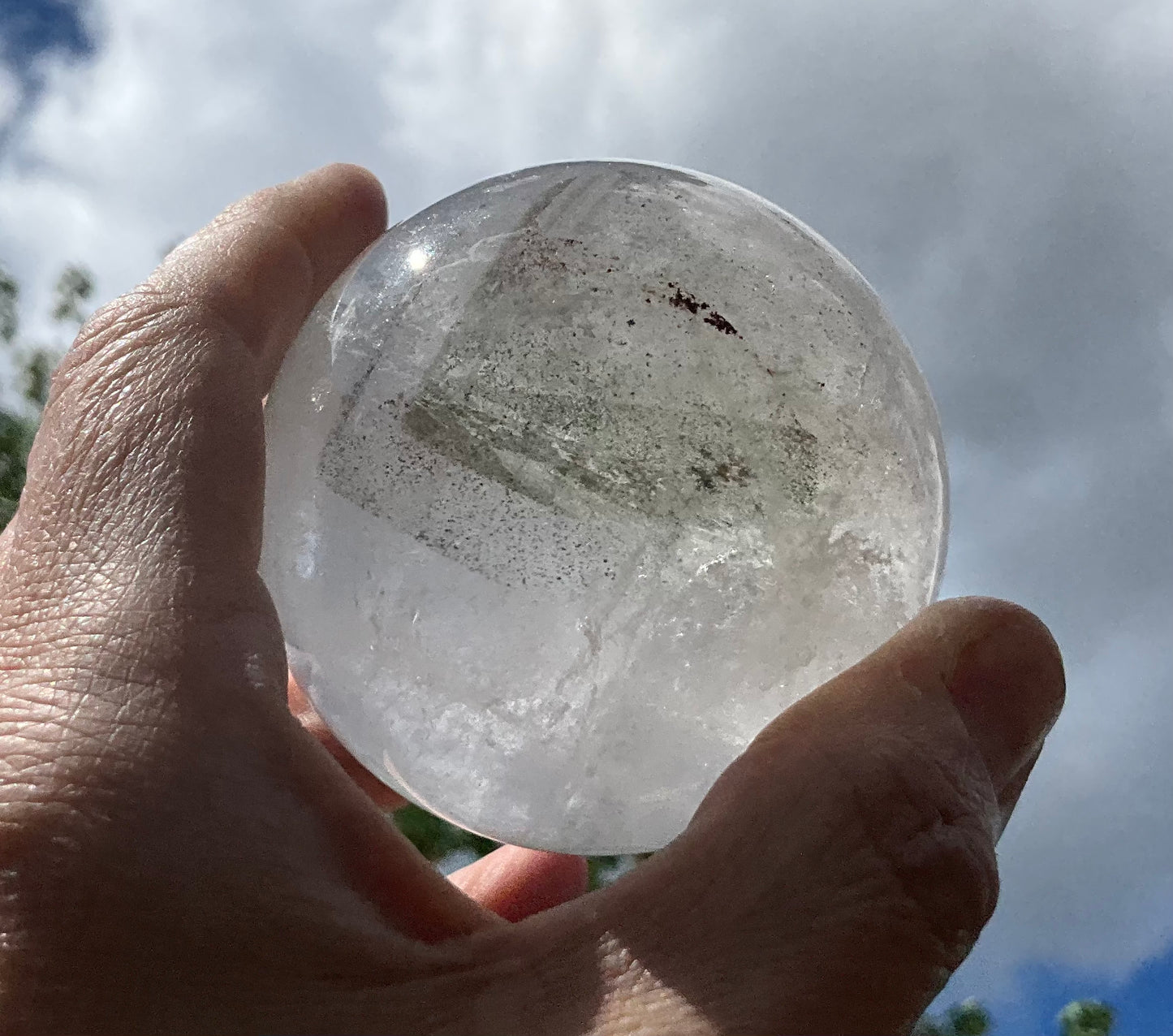 Garden Quartz - Lodolite - Sphere