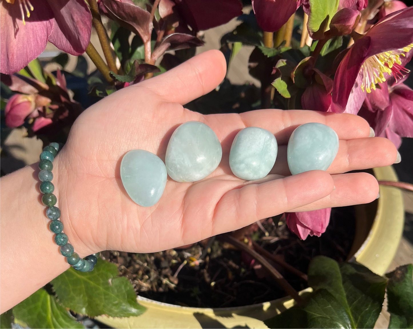 Aquamarine Tumbled Crystals
