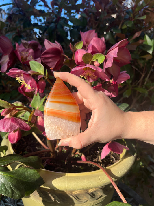 Carnelian Crystal Flames