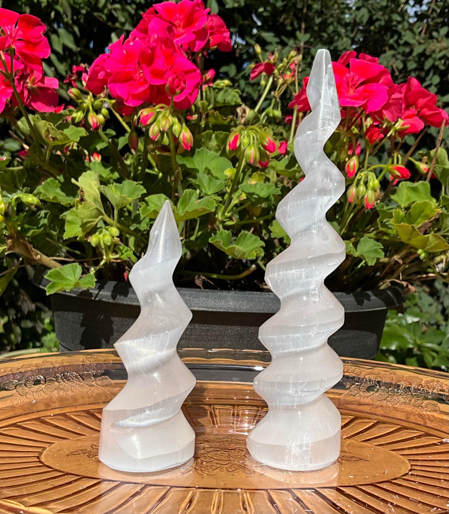 Selenite (Satin Spar) Spirals