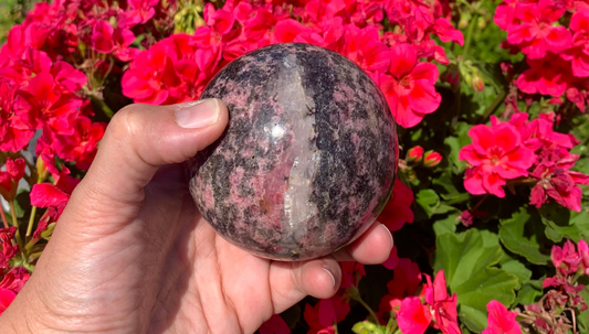Rhodonite Sphere