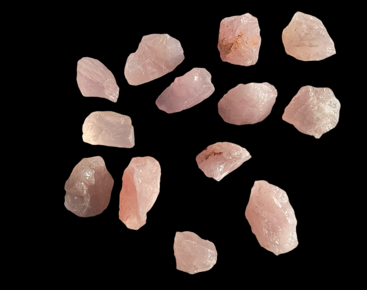 Raw Rose Quartz Crystals