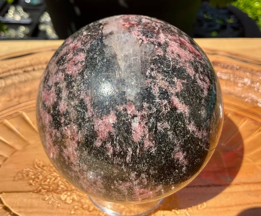 Rhodonite Sphere