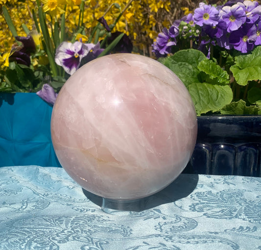 Extra Large Rose Quartz Sphere
