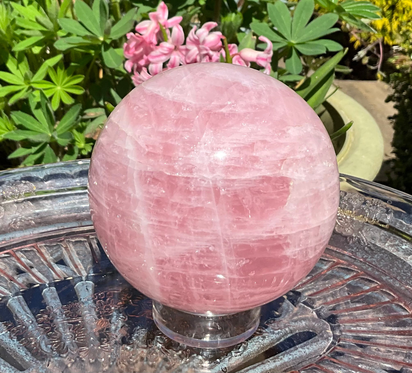 Rose Quartz Sphere from Madagascar