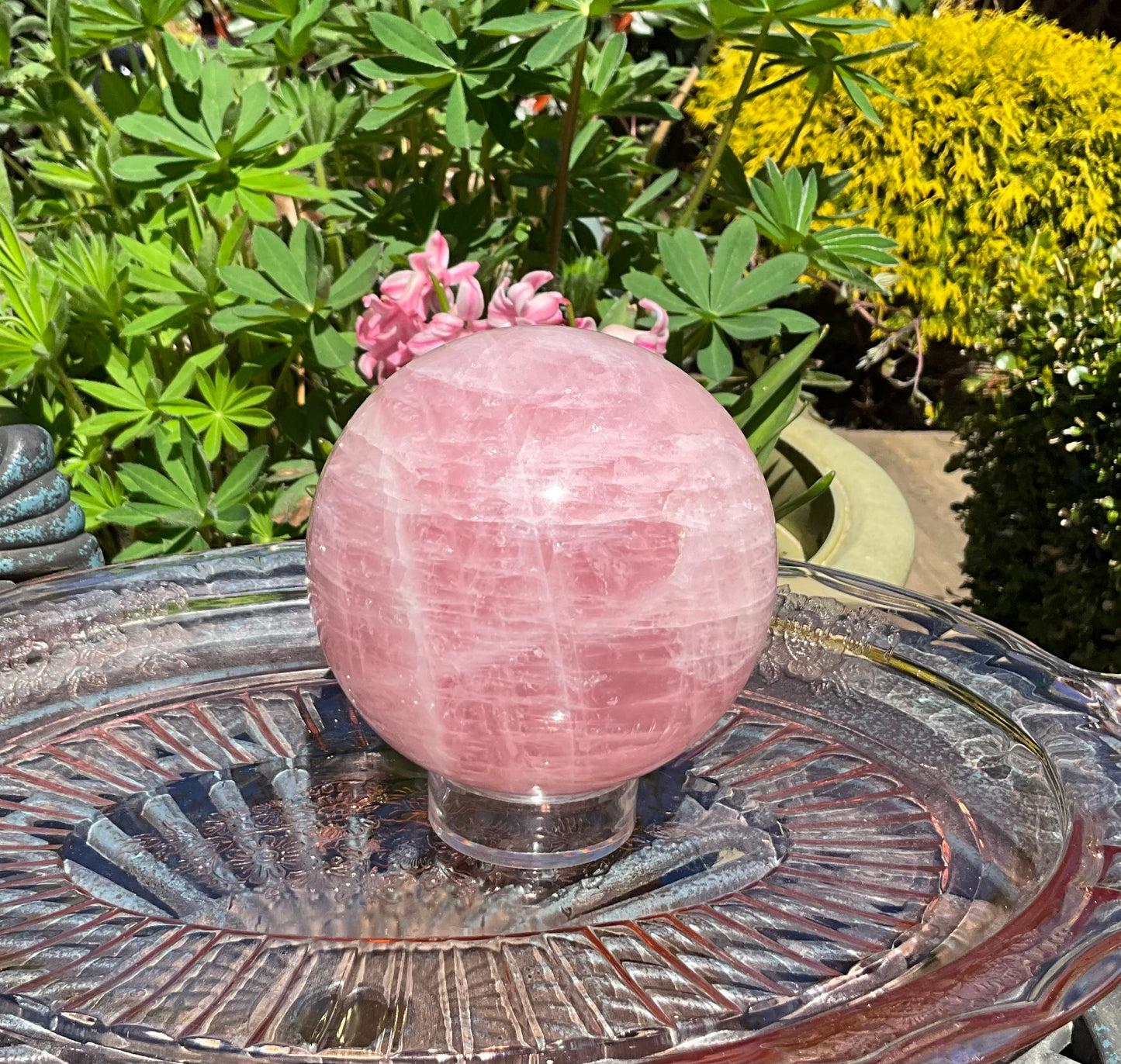 Rose Quartz Sphere from Madagascar