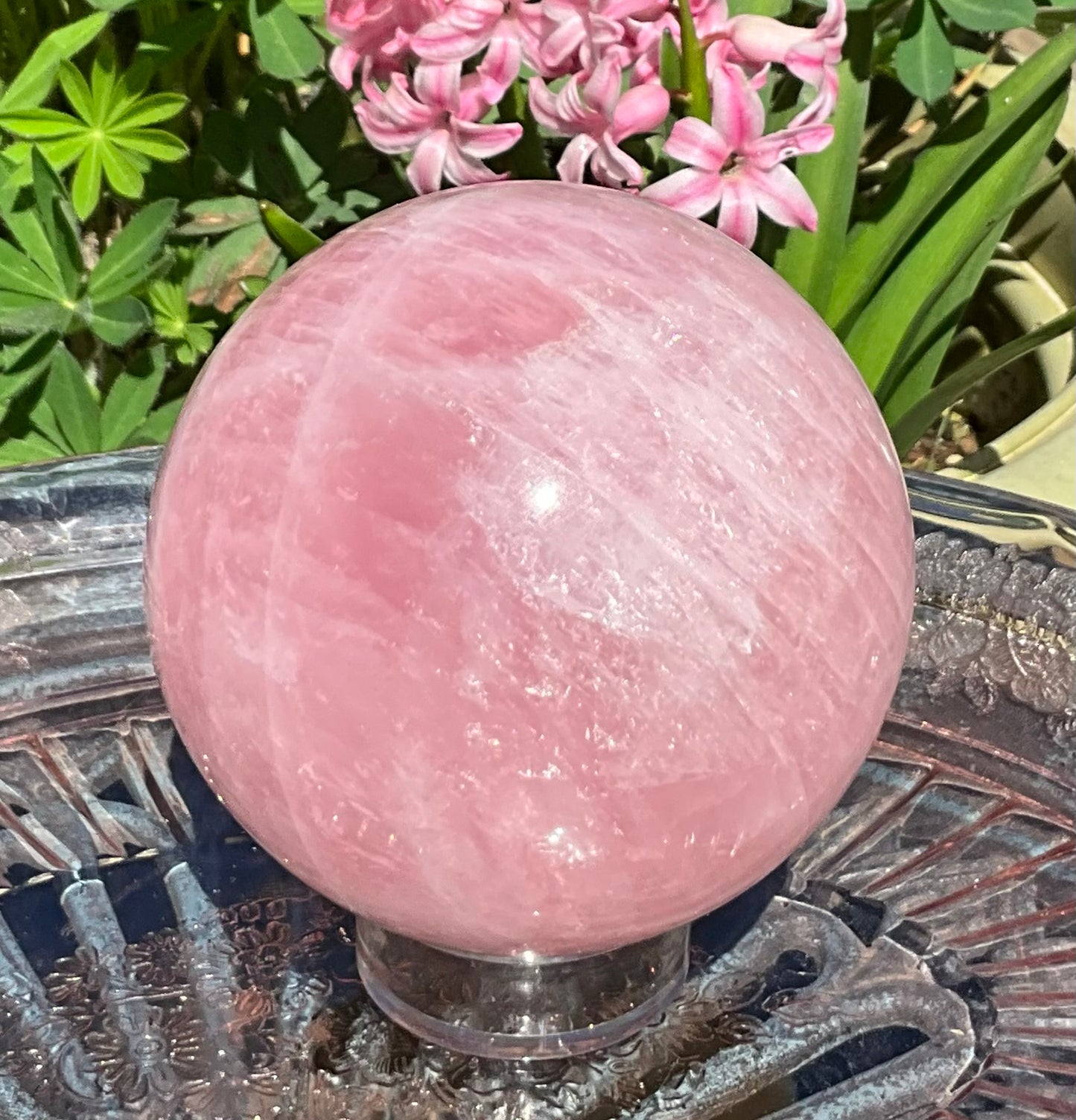 Rose Quartz Sphere from Madagascar
