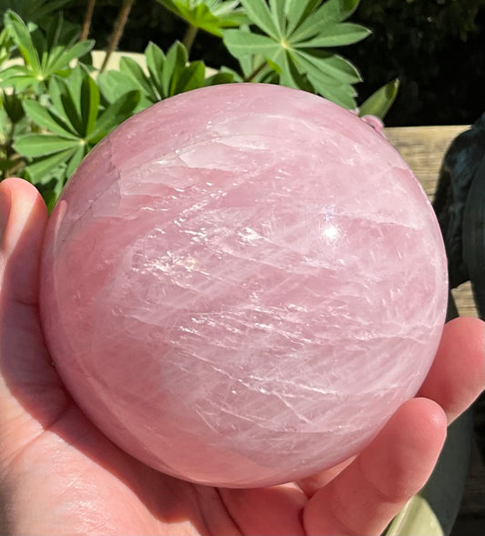 Rose Quartz Sphere from Madagascar