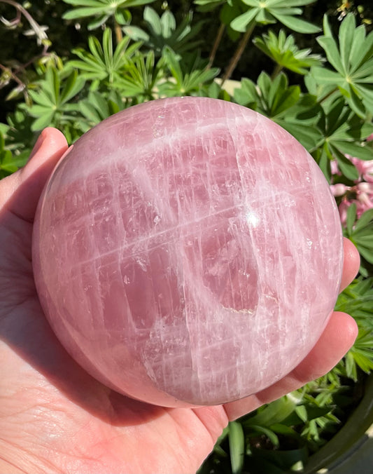 Rose Quartz Sphere from Madagascar